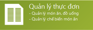 quản lý thực đơn